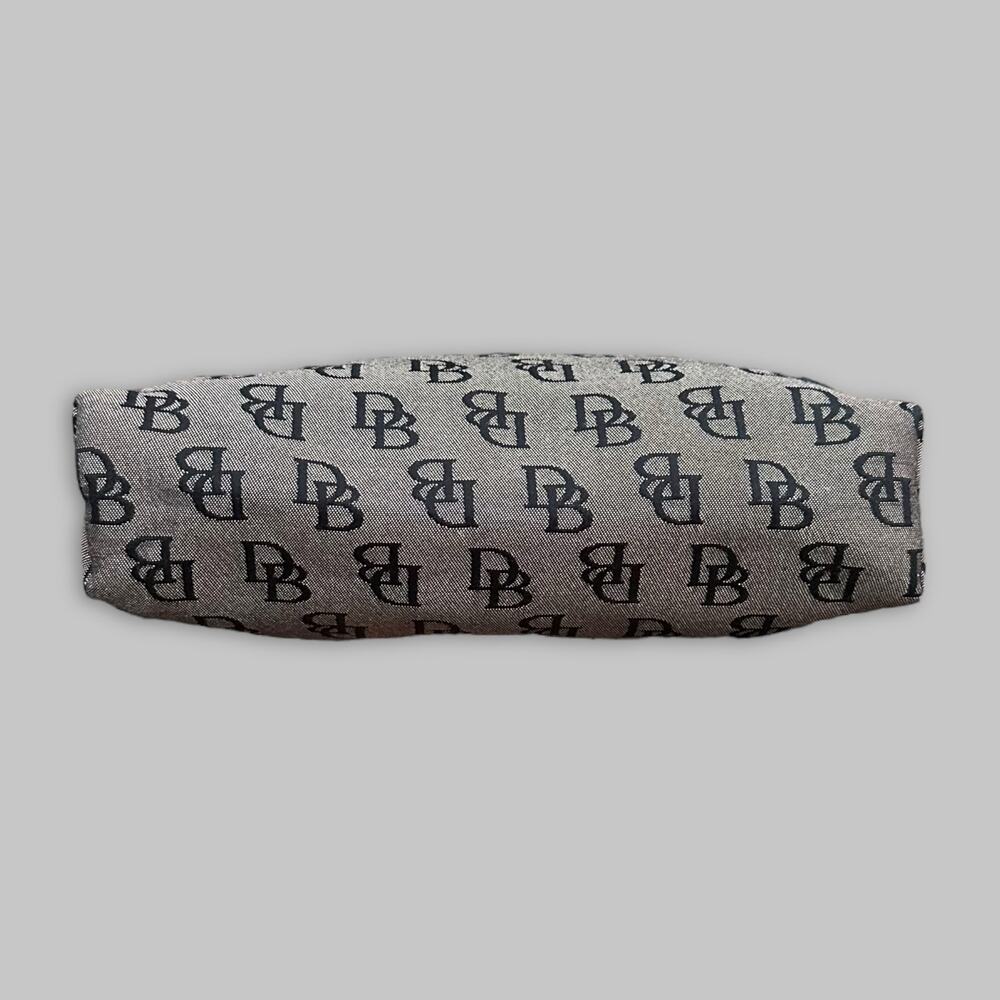 Dooney & Bourke Monogram Canvas Shoulder Bag – Black & Gray - Picture 5 of 5